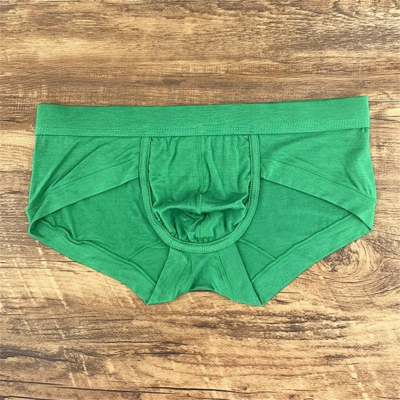 Men's Sexy Modal Pink Underwear Simple and Comfortable U Convex Pouch Briefs Low Waist Slim Fit Plus Size Male Underpants L-XXXL — image 9