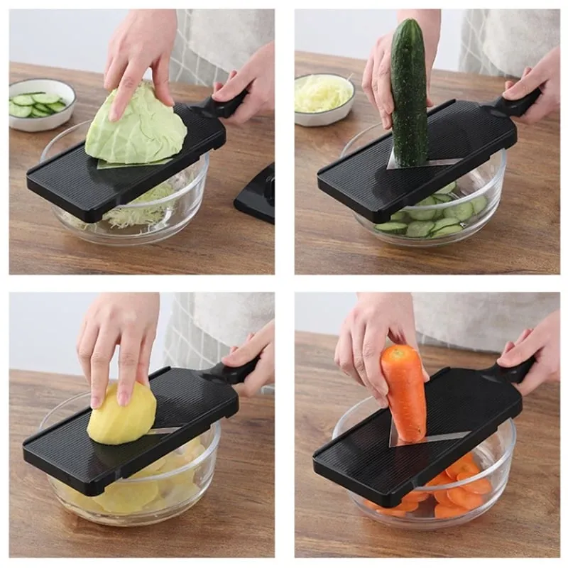 Multi-Functional Cabbage Shredder Manual Food Vegetable Slicer Grater For Salads Potato Cucumber Purple Cabbage Kitchen Gadget — image 7