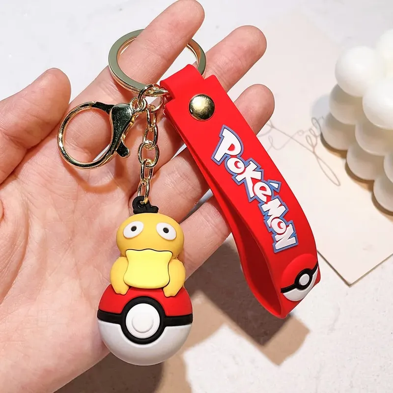 40 Style Wholesale Anime Pokémon Pikachu Eveen Keychain Cartoon Cute Charizard Keyring Student Backpack Car Key Chain Toys Gifts — image 31