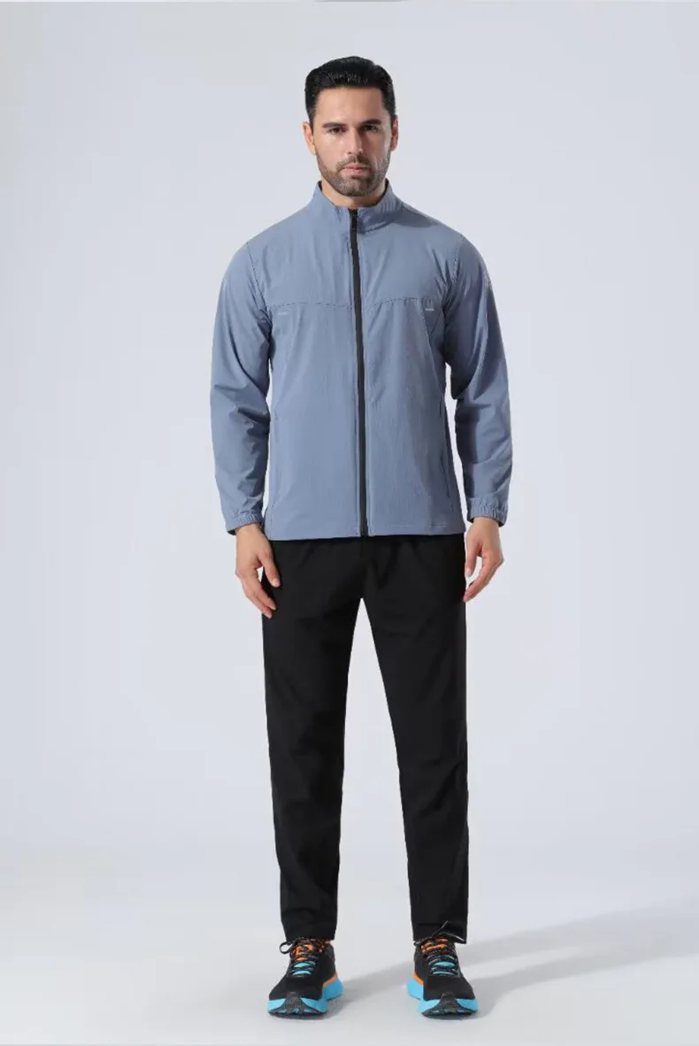 Spring and Autumn quick-drying breathable outdoor running New men's and women's sports jacke fitness and elastic casual top — image 5
