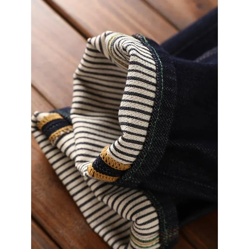 2025New Japanese Style Color Jeans Men High-End Trendy Retro Washed Casual Slim Straight Spring and Autumn Pants — image 3