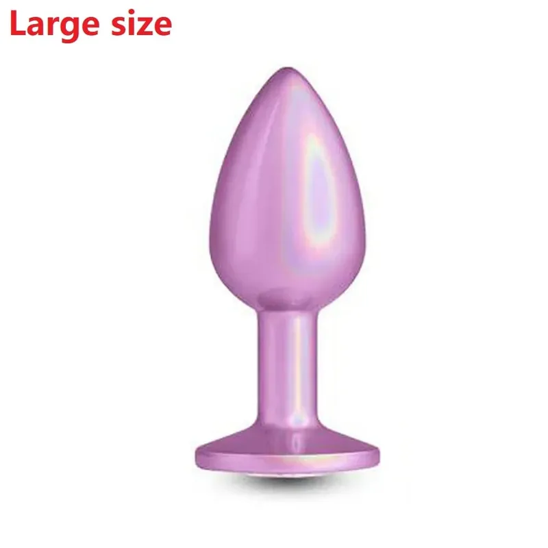 Colorful Small Medium Large Anal Plug Set Metal Anal Beads Butt Plug Jewelry Insert Sex Toy For Female Male — image 9