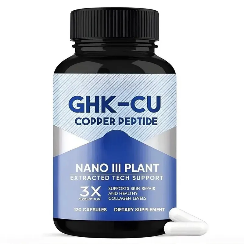 GHK-Cu Copper Peptide Capsules for Skin Repair Support Collagen Metabolism Support and Antioxidant Protection - 120 Capsules — image 8