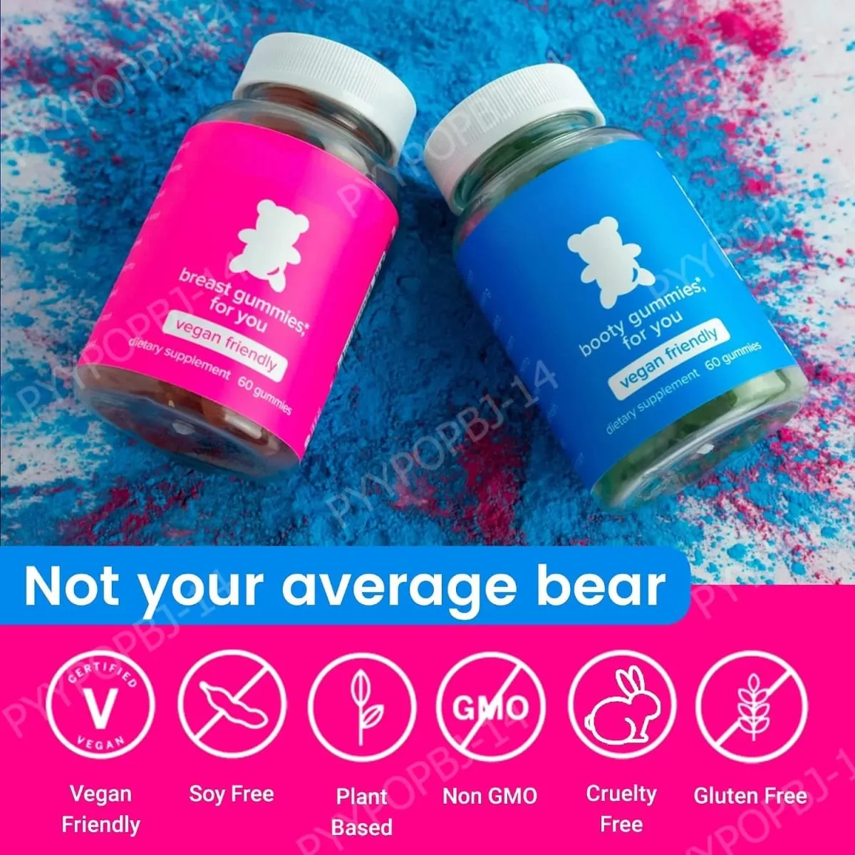 Top&Peach Support Combo Pack Multivitamin Gummies for Women Includes Herbal Extracts & Essential Vitamins Gluten Free 60 Count