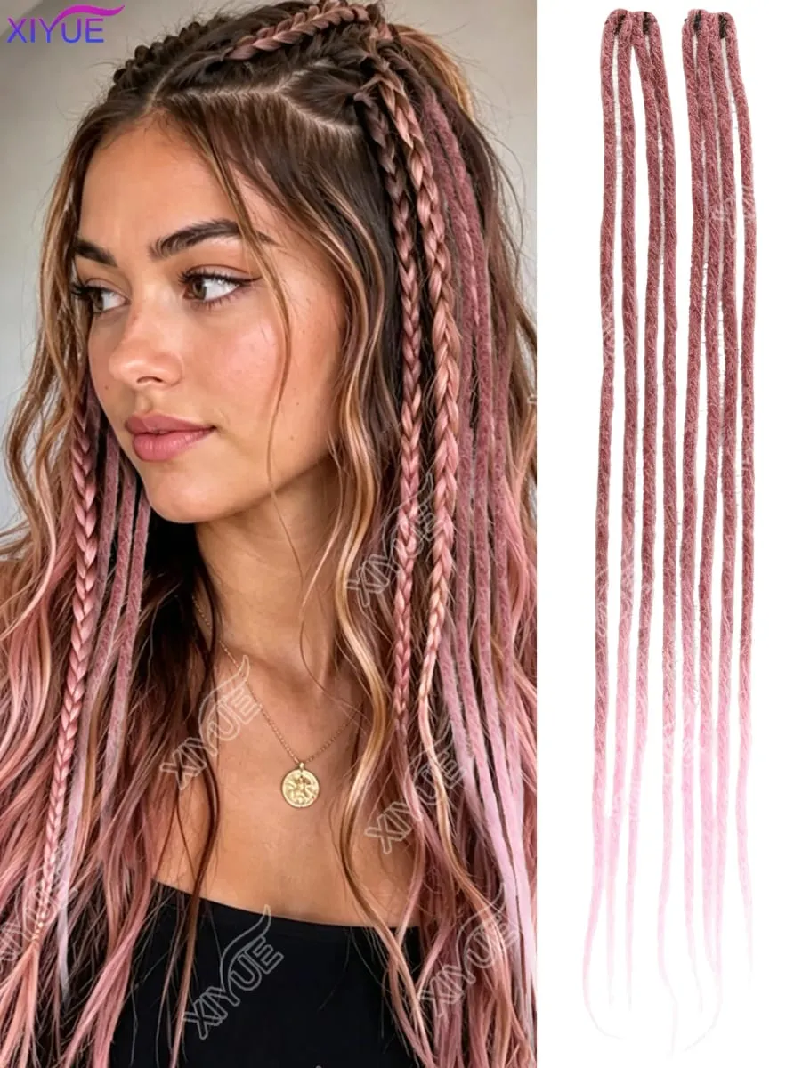 Synthetic BB Clip Dreadlock Hair Extensions Dreadlock Extensions Hip-hop Ombre Hair Extensions African Tribe Style — image 1