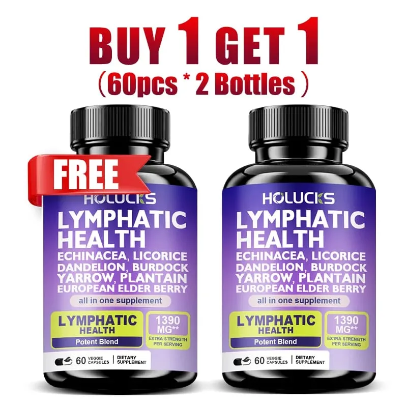 Buy 2 Get 2 Free! Pure Lymphatic Health Capsules Support Reduces Swelling Boosts Detox & Immune System Improves Circulation — image 9