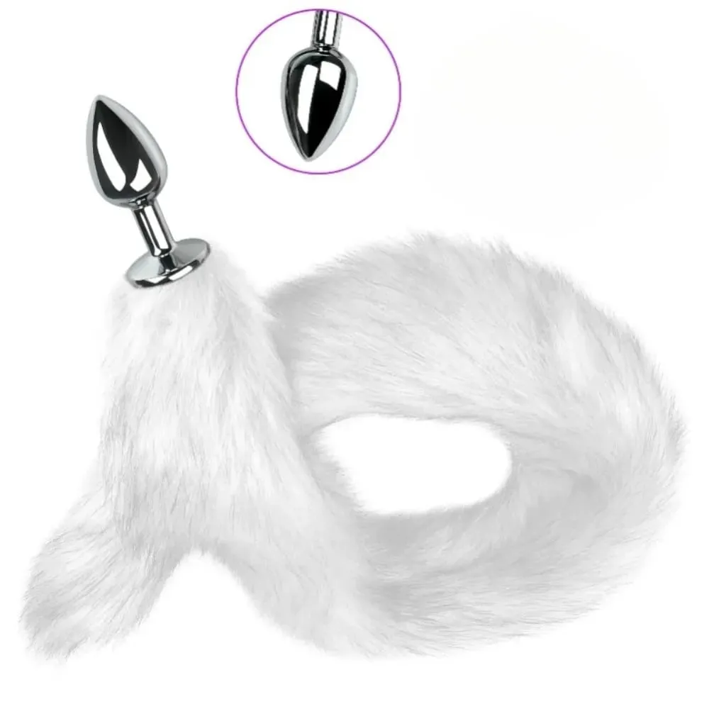 Foxtail Role Playing Metal Butt Plug Adult Sex Toys SM Anal Sex Toys Suitable Beginners Male Female Couples in Various Colors — image 4