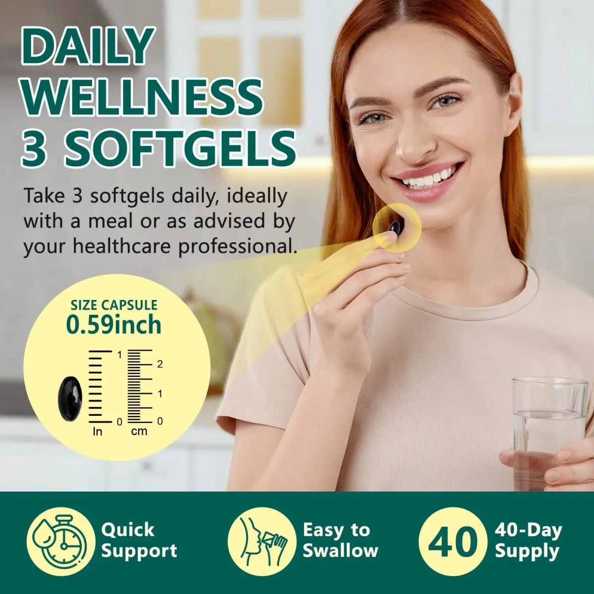 Lymphatic Support Immune Support Healthy Blood Flow Daily Metabolism Balance Antioxidant Rich Nutrition 60/120 Softgels