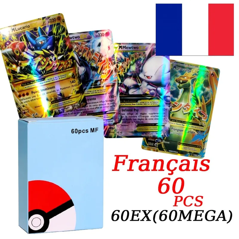 French Version Pokemon Cards VMAX V EX GX MEGA Carte Collection Battle Trainer Children's Christmas Toys Gift — image 13