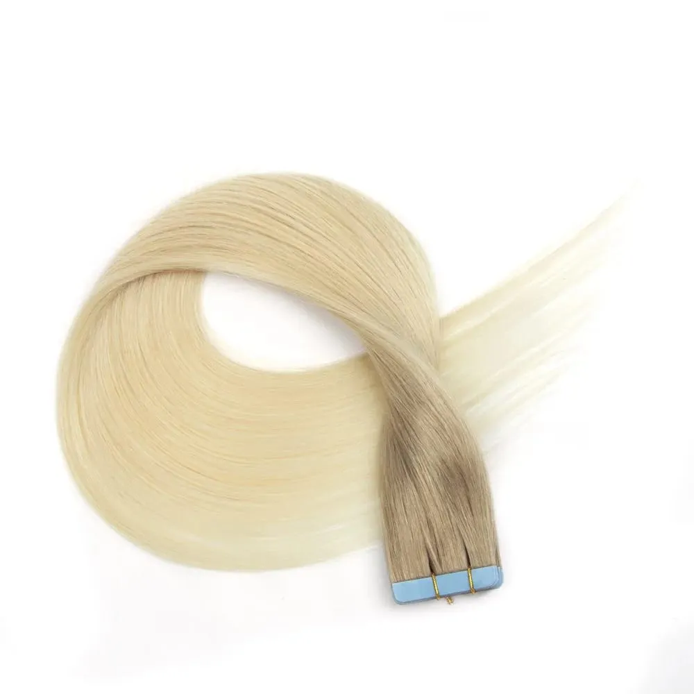 Real Human Hair Tape in Extensions 16'' 20'' Natural Straight High Light Seamless Tape Hair On Double Sided Tape 20pcs 30g/pack — image 14