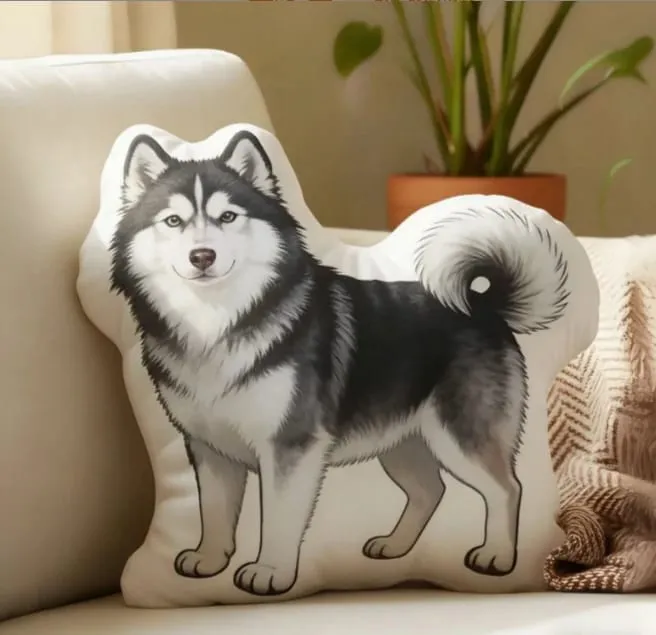 3D printed simulation dog pillow funny pet shaped pillow living room bedroom soft decoration personalized holiday gift — image 30