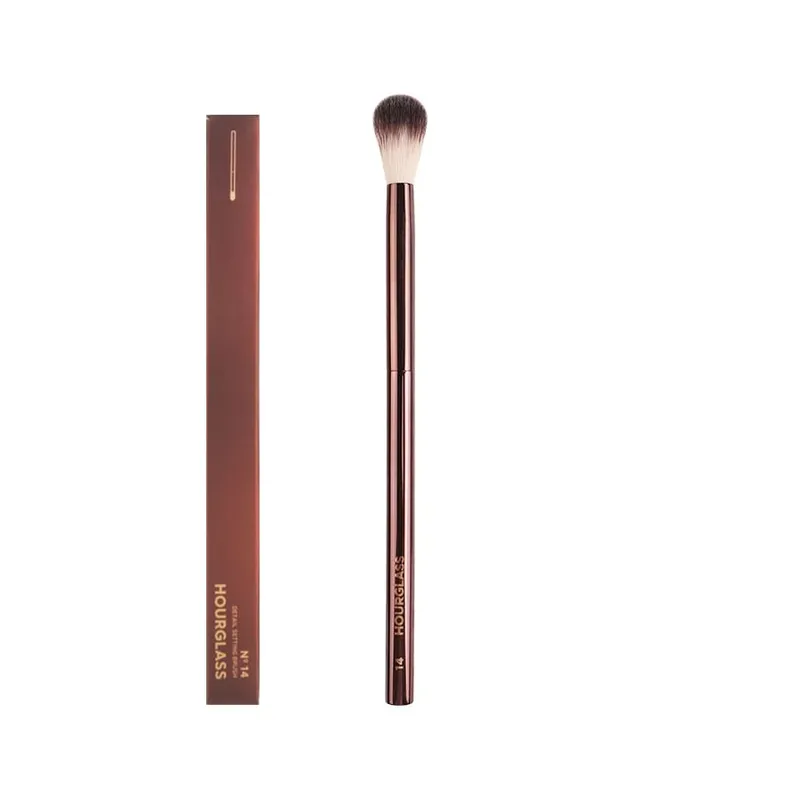 1pc Hourglass Powder Contour Makeup brushes Foundation Blusher Make up brush metal handle Concealer Bronzer high end with box — image 32