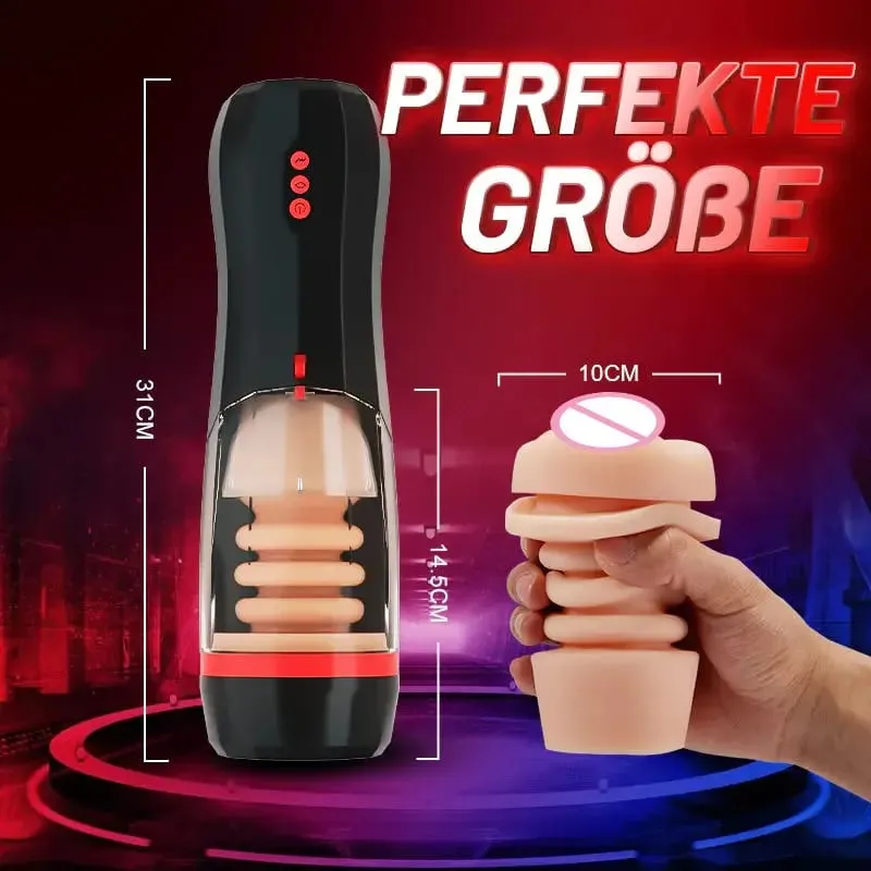 Plně automatický zatahovací mužský masturbátor Kapesní Pussy Anální Vaginální Vibrátor Letecký pohár Sexuální hračky pro dospělé pro muže — image 4