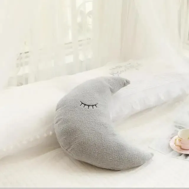 Hot Stuffed Cloud Moon Star Raindrop Plush Pillow Soft Cushion Toys For Children Baby Kids Girl Christmas Gift Room Car Decor — image 17