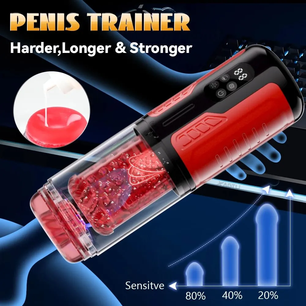 Automatic Male Masturbator Telescopic Rotation Men Masturbation Cup LCD Digital Simulation Blowjob Masturbator Sex Toys for Men — image 3