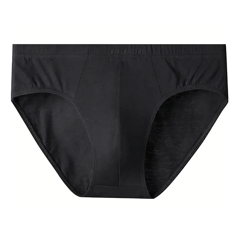 Random 5pcs Pure Cotton Mens Briefs Solid Color Men Underwear Plus Size L-6XL Men's Breathable Panties Sexy Elastic Men Briefs — image 10