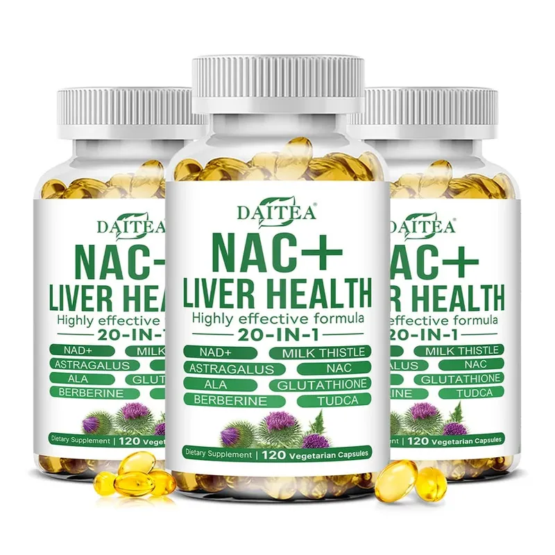 NAC & Milk Thistle Complex Capsules Supports Liver Cleanse & Repair Detox Digestive Health Cellular Health & Immune Wellness — image 2