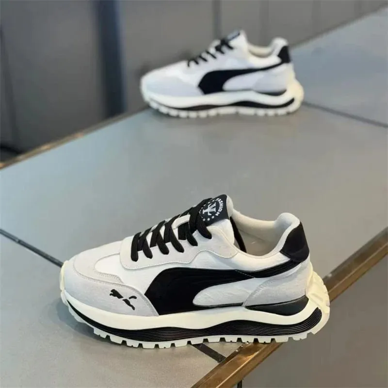 2025 Casual Shoes Men's Sports Sneakers Street Casual Platform Shoes Soft and Comfortable Non-slip Fashion Men's Shoes — image 2