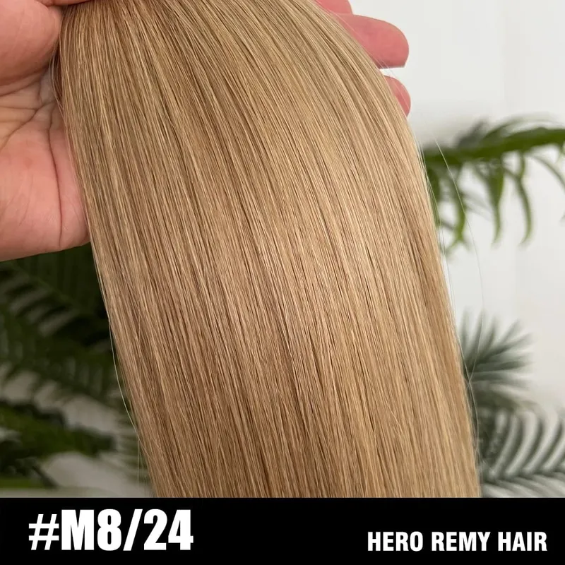 Tape in Hair Extensions Natural Human Hair 100% Invisible Double Sided Tapes On Hair Silky Straight Real Remy Hair Extensions 2g