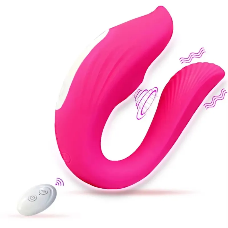 Powerful Sucking Wireless Remote Vibrator Wearable U Shaped Dildo Massager Dual Clit Stimulation Couple Adult Sex Toys for Women — image 8