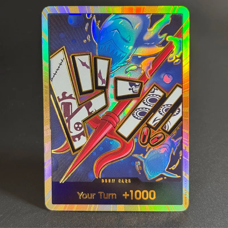10PCS DON OPCG English TCG Gold DON!!! Collection Cards Zoro Ace Doflamingo Rebecca FOIL NM Refraction Flash Cards ToyGifts OPCG — image 14