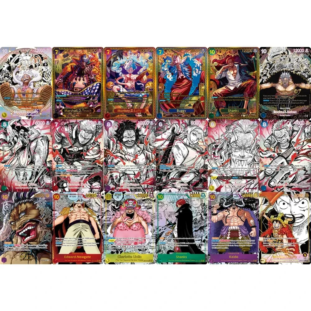Collection Cards Monkey D. Luffy EB04-061 OPCG EN Shining Creativity Rare Holographic Embossed Textured Foil Card