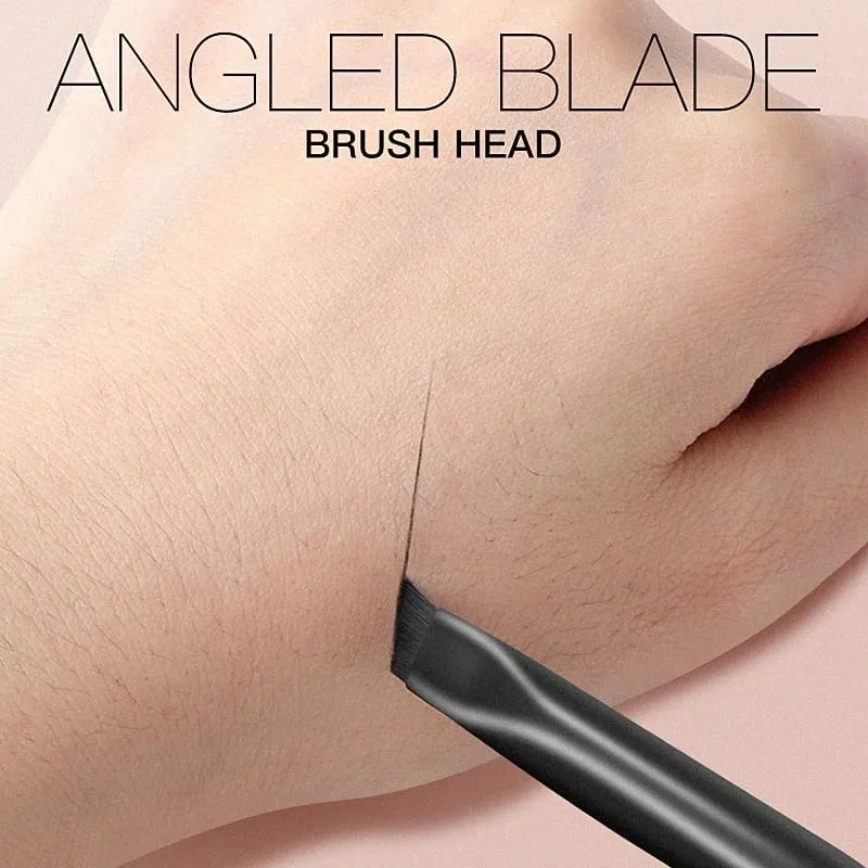 4pcs Blade Makeup Brushes Angled Thin Eyebrow Brush Flat Fine Eyeliner Brush Professional Liner Brow Make Up Tools — image 5