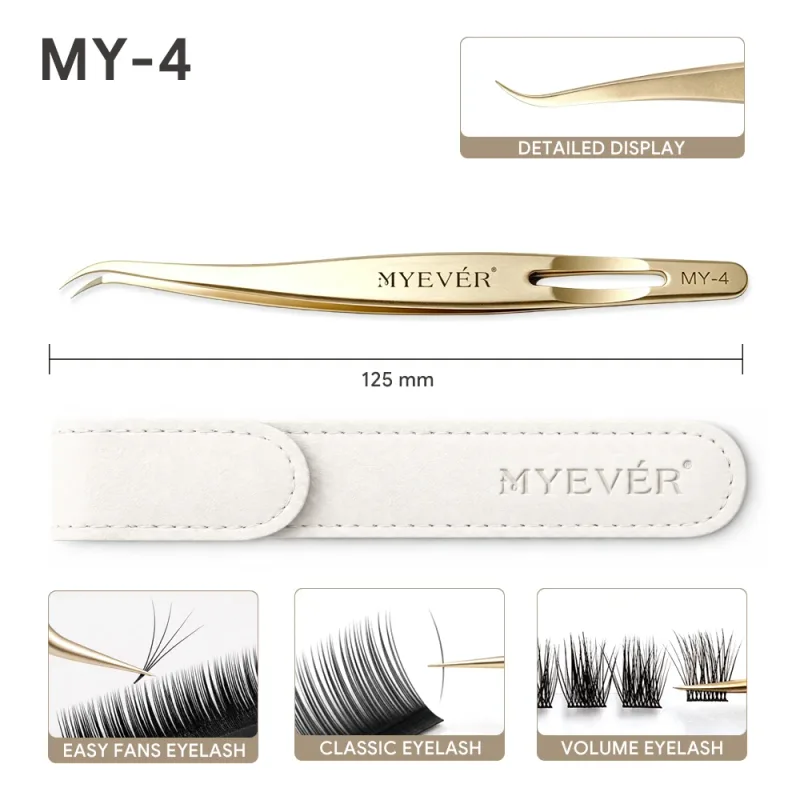 Anti-Slip Eyelash Extension Tweezers Steel High-Density Fiber Tip Eyelash & Eyebrow Professional Precision Makeup Tools — image 12
