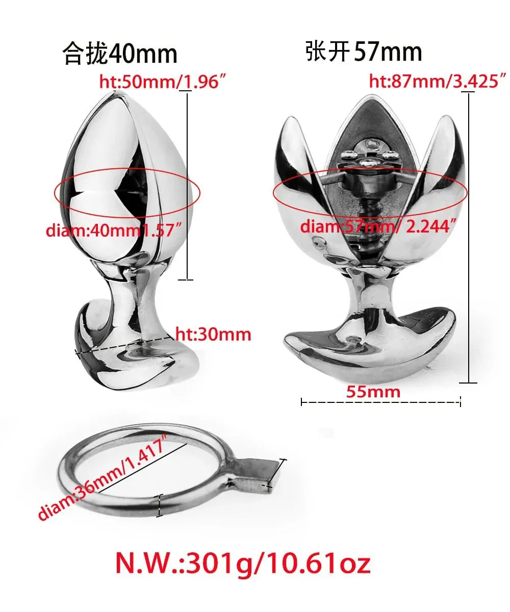 Metal anal plug colorido vestibular gay masturbação plugues g-ponto estimulação cunnilingus espalhando pode ser aberto brinquedos sexuais 18 +