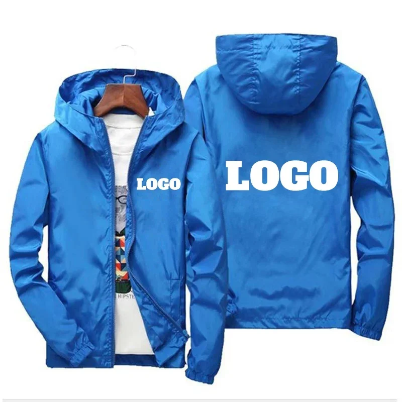 Customized Name: Autumn Jacket, Men's Waterproof Windbreaker, Casual Clothing, Plus Size 7Xl, Black Outdoor Sportswear — image 4