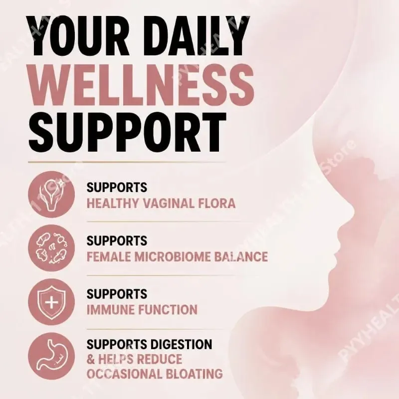 Vaginal Flora Gummies with Lactobacillus Acidophilus and Vitamin C Support for Female Microbiome Balance 60 Gummies — image 3