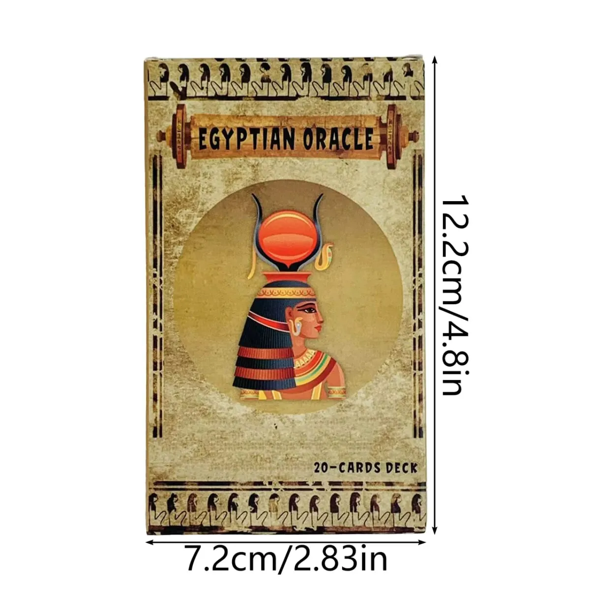 12*7cm Egyptian Oracle Deck A 20 Cards English Inspirational Deck With Messages From The Divine Spiril Card Game For Family