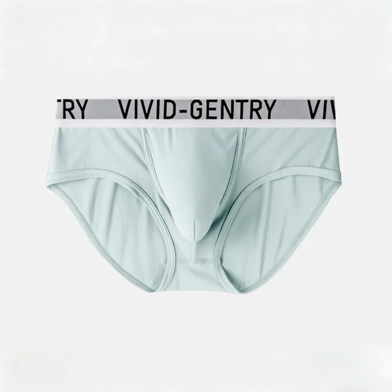 Men's Elastic Ice Silk Underwear Sexy Big U Convex Pouch Briefs Korean Youth Breathable Sports Panties Solid Mid Waist Underpant — image 25