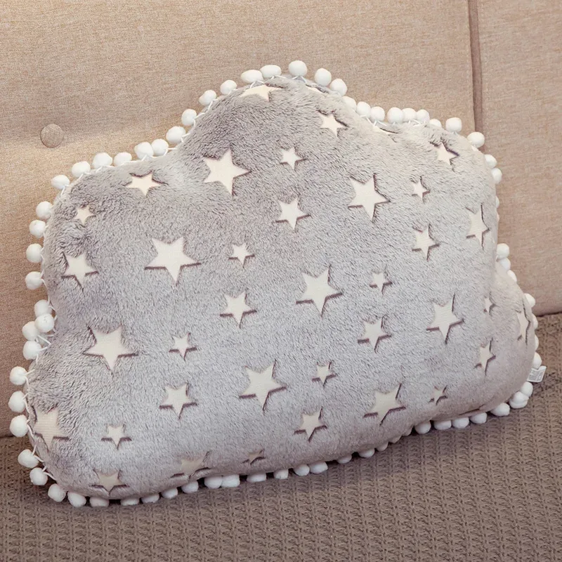 INS-almohada suave de la serie Sky de felpa con nube luminosa, Luna y estrella, juguetes de peluche Kawaii para niños, juguetes para bebés, regalo para niñas — image 3