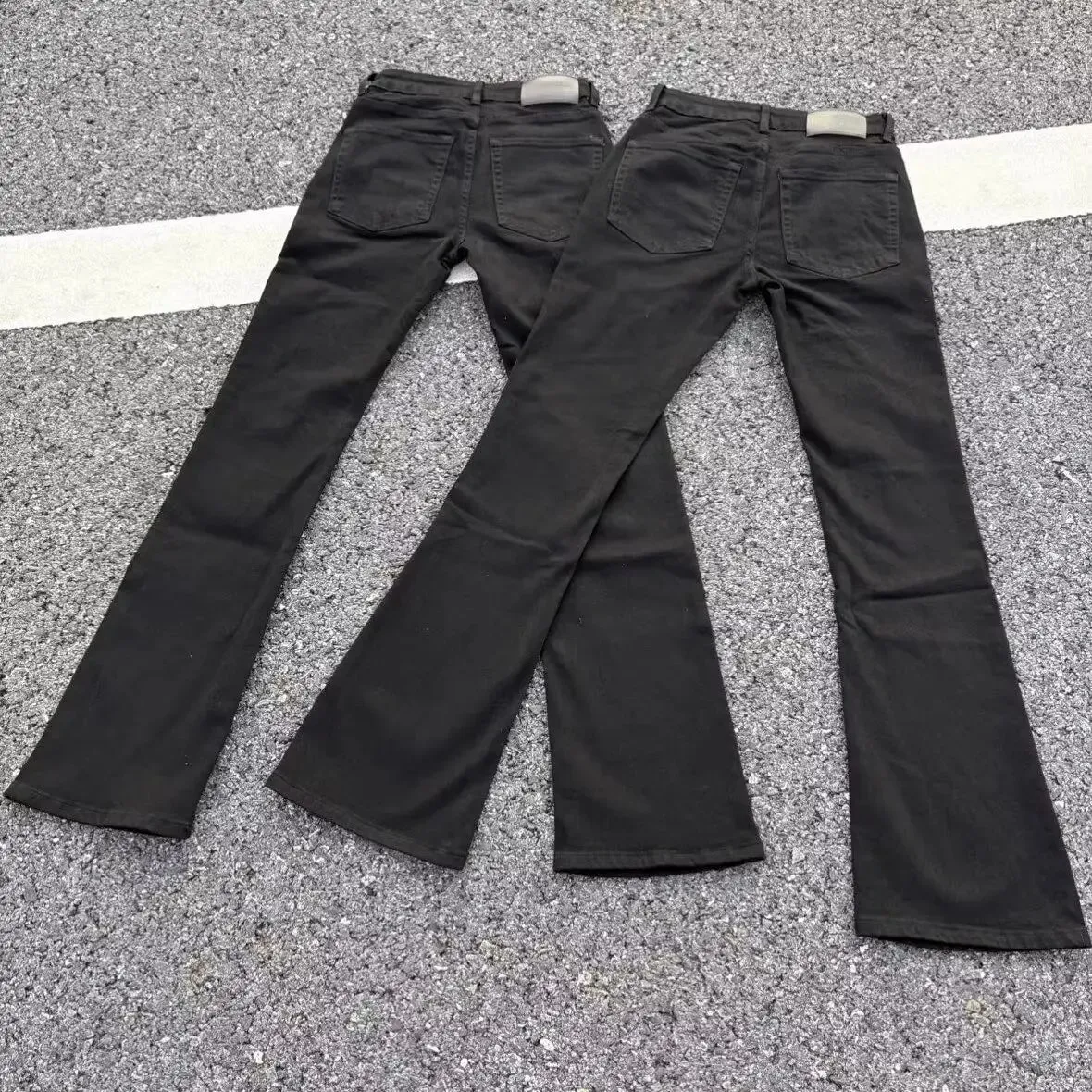 Men's 90s Slim Micro Horn Jeans Street Summer Sweatpants Y2k Pants Thin Boy Bottoms Male Wide Leg Bell-bottom Trousers — image 4