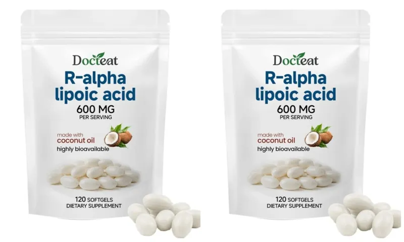 R-Alpha Lipoic Acid Softgels 600 mg Per Serving 120 Count Made with Coconut Oil Convenient Daily Wellness Nutritional Support — image 8