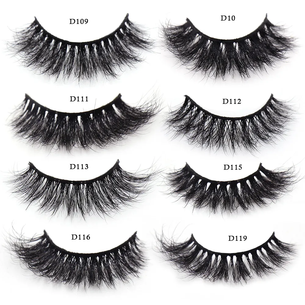 3D Mink Lashes Soft Hair False Eyelashes Fluffy Volume Wispy Fake Eyelashes Extension Makeup