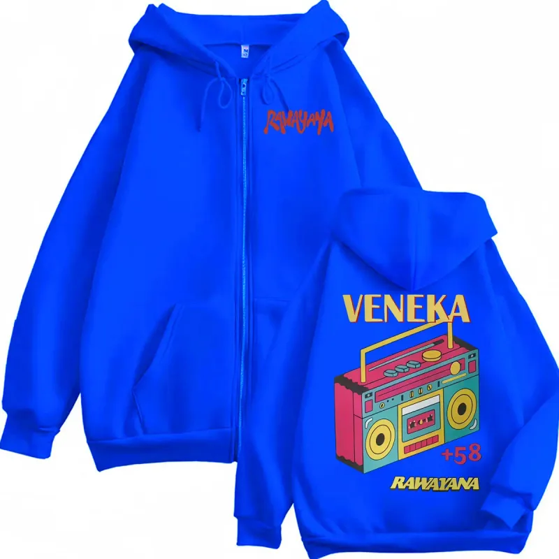 Band Rawayana Veneka Album Zip Up Hoodies Men Women Hip Hop Pop Music Jacket Sweatshirt Fleece Long Sleeve Zipper Pullovers Coat — image 6