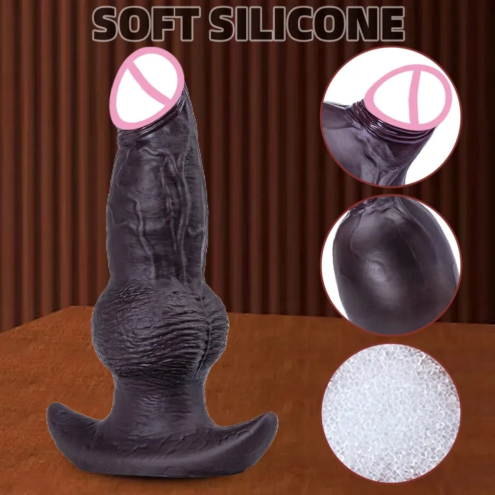 Big Butt Plug Inflatable Anal Plug Penis Wearable Soft Silicone Monster Dildo Knot Trainer Dick for Men Gay Women Adult Sex Toys — image 3