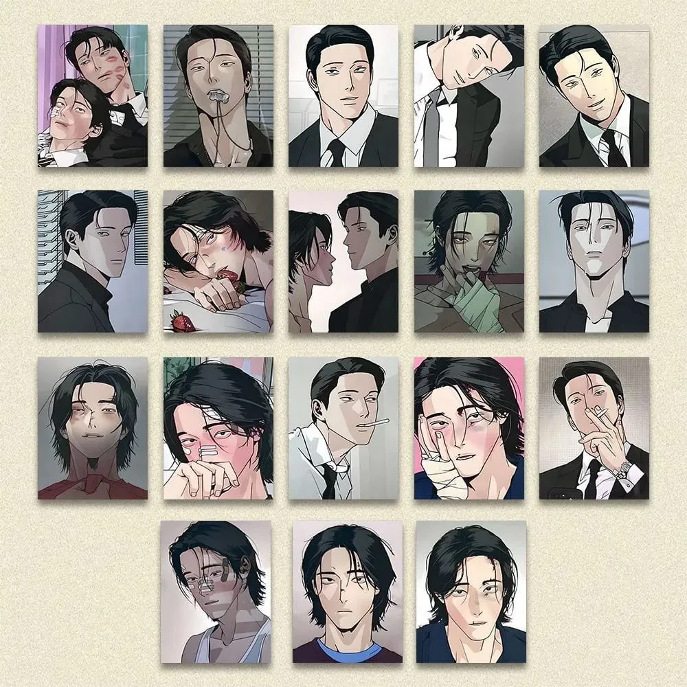 18PCS Korean BL Manhwa God's Peace Photo Cards Set - Manga Characters LOMO Card Perfect Gift for Fans — image 6