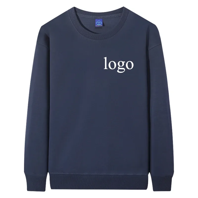 Customized Round Neck 60% Cotton Hoodies Men Fashion Printed Loose Long Sleeve Pullover Women Personality Streetwear Sweatshirts