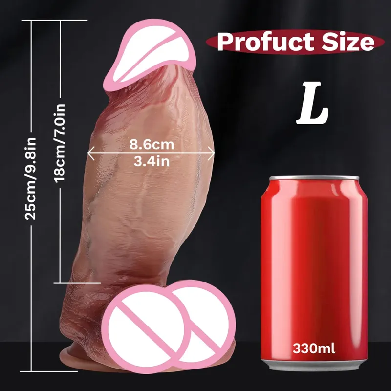 Big Realistic Silicone Dildo with Suction Cup G-Spot Anal Dildos Strapon Dick Butt Plug Masturbat Adult Sex Toys for Man Women — image 8
