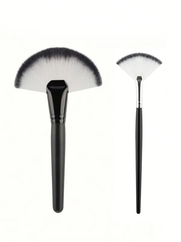 1/2pcs Large Fan Makeup Brushes Facial Foundation Blusher Concealer Brush Cosmetic Tools Pincel Soft-Bristled Makeup Brush