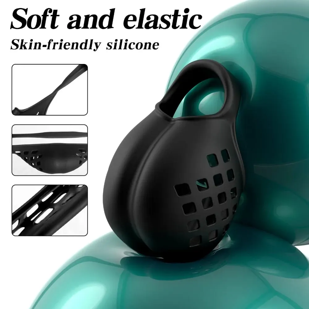 Silicone Ejaculation Delay Cock Ring Scrotum Testicle Ball Stretcher Lasting Erection Male Masturbator Adult Sex Toys Cockring