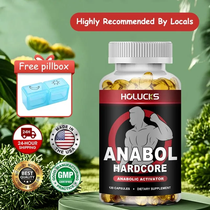 Premium Anabol Muscle Capsules Support Muscle Function Stamina Strength & Steady Body Condition for Regular Athletes — image 2