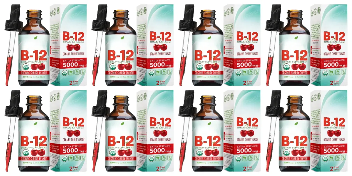 Methylcobalamin B12 Drops 5000mcg Vitamin B12 Liquid Sublingual Supplement Cherry Flavor Vegan Sugar Free Daily Nutrition 60ml — image 11