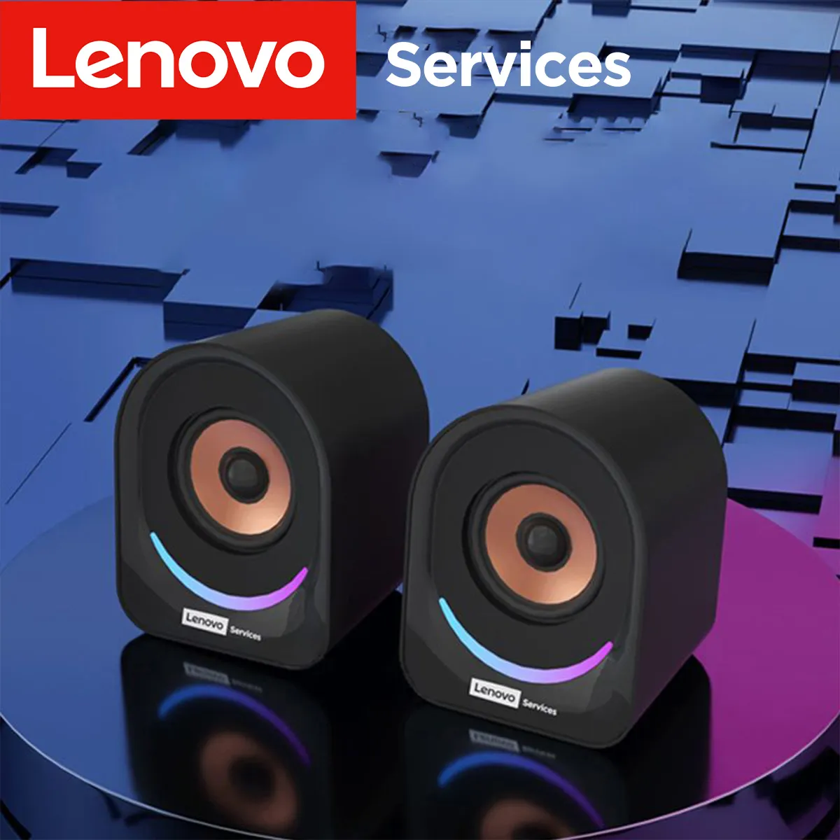 Lenovo Desktop Speakers Portable Small Speakers Computer Speakers Desktop Laptop Home Wired Mini Speakers Small Desktop Multimedia Laptop Speakers — image 2