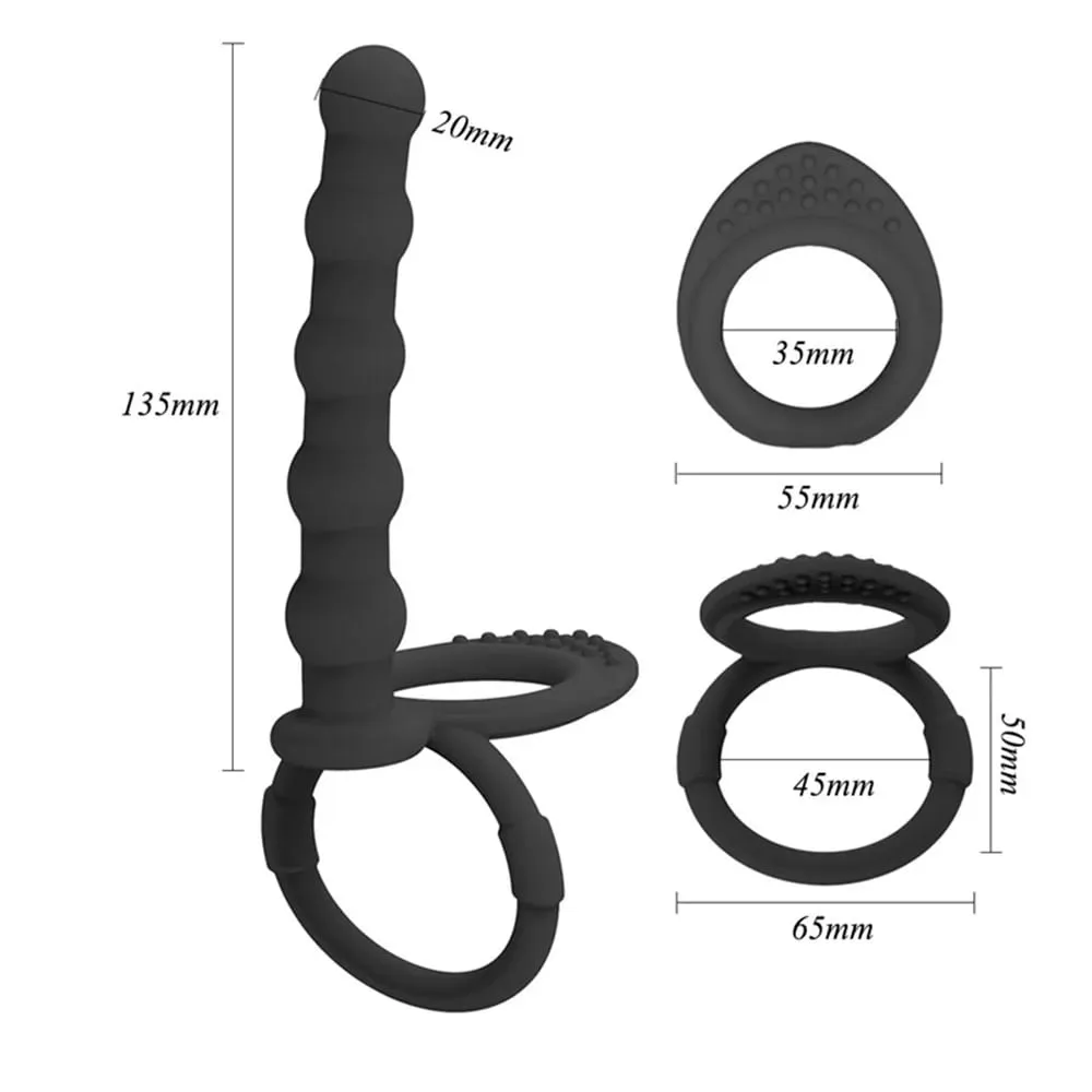 Anal Dildo Butt Plug Masturbation Sex Toys for Adults Men Women Gay Silicone Anal Beads Vaginal G-Spot Stimulator Backyard Beads — image 2