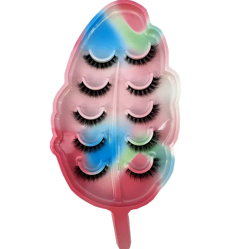 NEW Cat/Fox Eye Effect 5pairs Messy Fluffy Volume Eyelashes6D Super Fluffy Wispy Mink Eyelashes Dramatic Lashes Eyelash — image 4