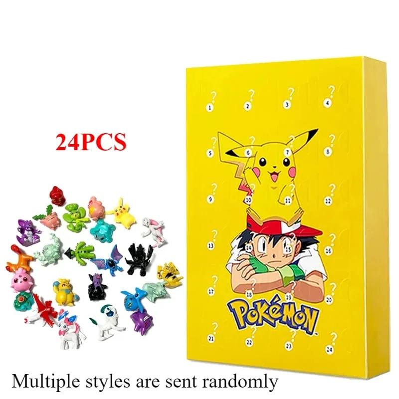 24 ΤΕΜ/Σετ Pokemon Christmas Advent Calendar Cute Pikachu Charizard PVC Μικρή φιγούρα anime Κουτί έκπληξη Δώρο γενεθλίων απόκριες — image 9